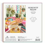 Galison Serenity Meow 1000 Piece Puzzle in a Square Box from Galison - 1000 Piece Puzzle for Adults, Colorful and Cattastic Illustrations, Thick and Sturdy Pieces, Idea Galison