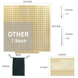 12.4 Inches Crochet Blocking Board with 40 Pins, blocking boards for crochet projects, Granny Square Blocking Board, Wooden Blocking Mats for Crochet, Blocking Board, Blocking Mats for Knitting slcinwzdt