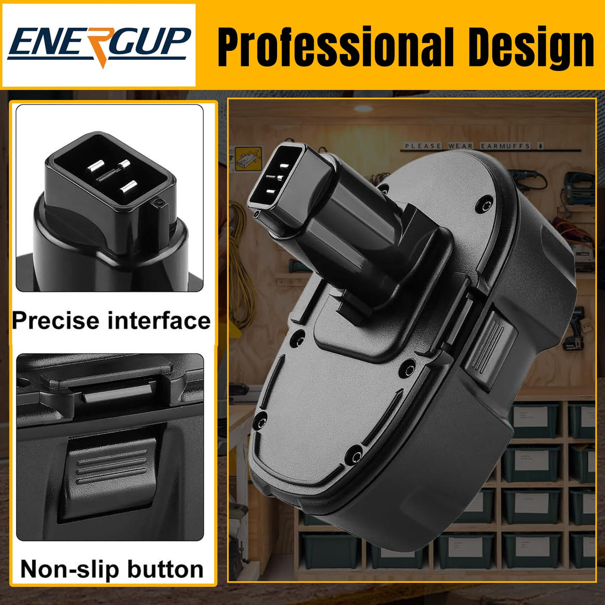 energup 2Pack 18V 4.5A Replacement Dewalt 18V XRP Battery DC9096 DC9099 DC9098 DW9099 DW9098 Dewalt 18Volt Batteries, with DC9310 Dewalt Charger for Dewalt 7.2-18V 18V Dewalt Battery Charger energup