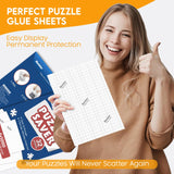 Nariolar Puzzle Saver Sheets - 32 Sheets Preserves 4x1000 Piece Jigsaw Puzzles in Minutes Nariolar