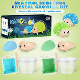 sdaymol Crystal Growing Kit for Kids - 2 Colors Hedgehog to Grow Fast in (24H),Science Experiments Learning & Educational Toys,Science Kits for Kids Age 8-12 STEM Project Gifts for Boys & Girls 6+ sdaymol