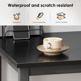 DlandHome 63 inches X-Large Computer Desk, Composite Wood Board, Decent and Steady Home Office Desk/Workstation/Table, BS1-160BB Black Walnut and Black Legs, 1 Pack DlandHome