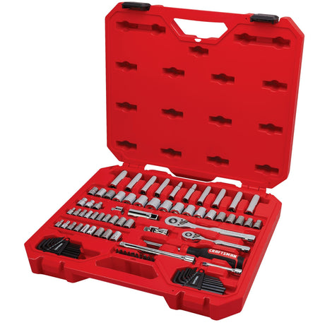 CRAFTSMAN Mechanics Tool Set, 83 Piece Hand Tool and Socket Set SAE/Metric (CMMT12121) CRAFTSMAN
