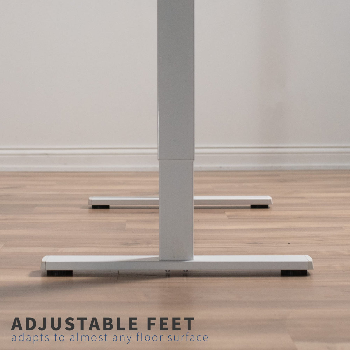 VIVO Electric Stand Up Desk Frame Workstation, Frame Only, Single Motor Ergonomic Standing Height Adjustable Base with Memory Controller, White, DESK-V100EWY VIVO