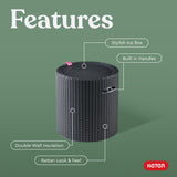 Keter Cool Side Table Cooler 3 in 1 Outdoor Patio Table and Ice Chest Storage, Ideal Hot Tub Table, Decor and Outdoor Patio Bar, Portable Bar, Graphite Keter