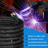 6/3 6 Gauge SOOW Electric Wire 6 AWG 6/3 Portable Power Cable 600V 3 Conductor 6 Gauge 6/3 SOOW Extension Cord for Portable Light,Welder,Generator,NEMA 14-50 RV Outlet Box,EV Car Battery Charger-50ft CLLOMAGY