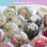 Sphere Resin Molds, 8 PCS Sphere Silicone Mold, Upgraded 3D Seamless Epoxy Molds，Large Ball Shape Flower Resin Mold for Home Decor, Flowers Preservation KISREL