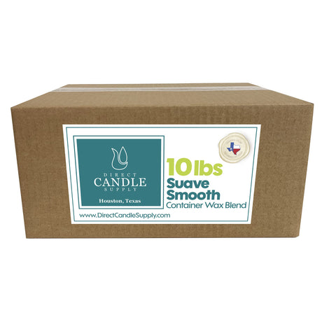 Suave Wax Blend for Container Candles | 10lb Suave Wax Slab for Candle Making | Smooth Blend for High Load Fragrance and Single Pour Formulation |Candle Making Supplies Direct Candle Supply