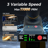 Cordless Angle Grinder for Dewalt 20V MAX Battery, Angle Grinder with 11000 RPM Brushless Motor, 3 Variable Speeds Grinders for Cutting, Griding, Polishing.(Tool Only) Starmingstm