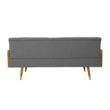 Christopher Knight Home GDFStudio Christopher Knight Home Aidan Mid Century Modern Tufted Fabric Sofa, Gray Christopher Knight Home