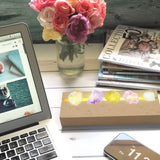 JOJOCY 4 Packs LED Lights Base 4.33 x 1.57 inch Rectangle Wood Display Pedestal, Wooden Led Lights Display Base for Acrylic and Plexiglass Crystal Glass Resin Art (4pc) JOJOCY