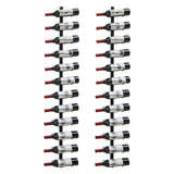 2 Pack 12 Bottle Wall Wine Rack for 24 Wine Bottles, DIY Detachable Wall Mount Wine Rack, Wine Storage Organizer Display Holder Used As One or Four, for Kitchen, Dining Room, Bar, Wine Cellar Sonyabecca