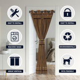 Retro Wooden Farm Doors Door Curtains for Doorways, Rural Farmhouse Barn Wood Blackout Curtain for Kids Bedroom Closet, Grommet Thermal Insulated Privacy Door Drapes for Room Divider, 42" W x 80" L Czrouz