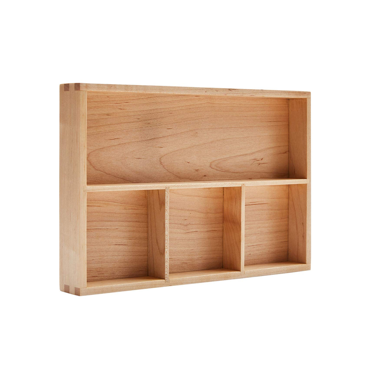 pandapark Wood Organizer Tray,Black Walnut,Desk & Drawer Storage Box (Maple Master) pandapark