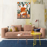 Animal Cats Paint by Numbers for Adults Beginner Wildlife Hold The Wine Bottle Oil Painting Kit on Canvas with Brushes Acrylic Pigment Tropical Monsterat Paintwork Home Decor 16x20In (Frameless) Tucocoo