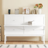 PVWIIK Queen Murphy Bed with Desk and Removable Shelves on Each Side, Murphy Bed Chest Murphy Bed Frame w/USB Port for Home Office, Studio or Guest Room,White PVWIIK