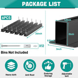 EVERHANGER Ceiling Storage Rack, Heavy Duty Overhead Garage Storage Rack, Adjustable Ceiling Bin Storage System, 6 Sets for 5 Bins, 26 Inch EVERHANGER