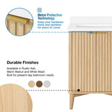 OVE Decors Indy 36 in. Undermount Single Sink Bathroom Vanity with White Engineered Marble Top, Rustic Ash OVE Decors