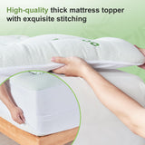SurChic Queen Size Mattress Topper Viscose Derived from Bamboo, Soft Thick Pillow Top Mattress Pad Cover for Back Pain, Cooling Mattress Protector with 8-21 Inch Deep Pocket, White SurChic