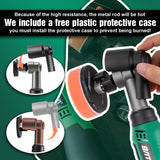 BATOCA S6 Mini Polisher Cordless Polisher for Car Detailing, 2x2.0Ah Batteries, 0mm Rotary Buffer, 3mm and 12mm Dual Action Polisher 1-3 Inch, 2 Different Speeds Heads Systems, 4.2k-21k or 1-5k RPM BATOCA