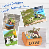 CHAKANLX 108 Pieces Miniatures Fairy Garden Accessories Outdoor, Fairy Garden Kit, Miniature Figurines, Fairy Garden Accessories, DIY Micro Landscape Ornaments for Potted Plant Bonsai Terrarium Decor CHAKANLX
