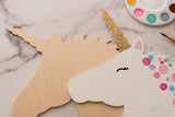Unicorn Wood Cutouts 12-inch, Pack of 1 Unfinished Wood Crafts Blank, Wooden Shapes for Crafts & Party Decor, by Woodpeckers Woodpeckers