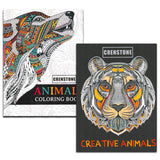 Adult Coloring Books Super Set -- 10 Deluxe Coloring Books for Adults and Teens Crenstone