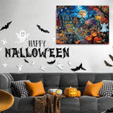 WEMEON Halloween Paint by Numbers Kit for Adults- Halloween Paint by Numbers Kit for Adults Beginner, Adult Paintting by Number Kits on Canvas Arts Crafts for Adult(16 x 20 Inch) WEMEON