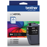 Brother Genuine LC401XLBK High Yield Black Ink Cartridge Brother