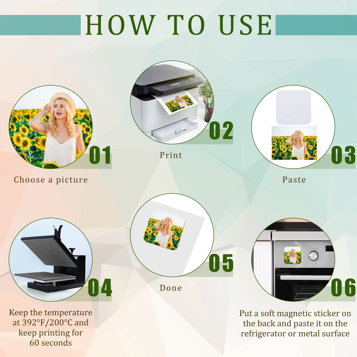 3 x 3 Inch Sublimation Blank Refrigerator Magnets Sublimation Square Fridge Magnets Sublimation Magnet Blanks MDF Sublimation Blanks DIY Decorative Magnets for Car Home Office Kitchen Wall (36) Flutesan