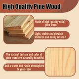 LARYICTU Spinning Bookshelf Rotating Bookshelf Tower 360 Rotating Kids Book Shelf Solid Wood Round Revolving Bookcase Small Floor Standing Swivel Bookcase LARYICTU