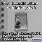 Salsbury Industries 72024GY-U Unassembled 6-Feet High 24-Inch Deep Standard Gear Metal Locker Ventilated Door, Gray Salsbury Industries