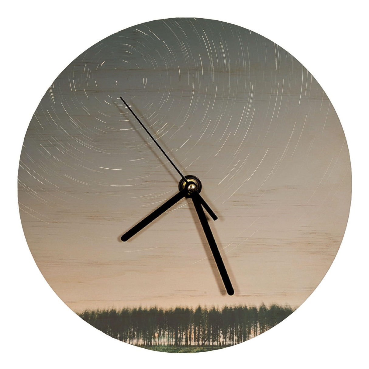 FOKOCALI 20 Pack 11.8in Sublimation Blank Clock Plywood Round Wall Clock Decor DIY Heat Transfer Press Printing FOKOCALI