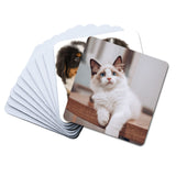 10 PCS Square Sublimation Coaster Blanks Cup Mat Sublimation Rubber Coasters Sublimation Blank Heat Transfer Cup Mat(10x10x0.3CM) MS WGO