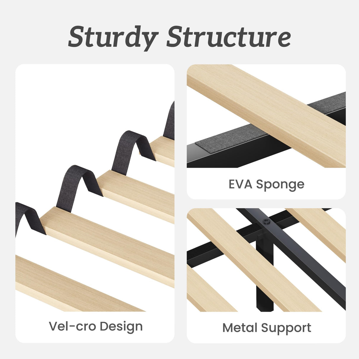 Fluest Queen Bed Frame, Platform Bed Frame with Velvet Upholstered Headboard, No Box Spring Needed, Sturdy Metal Support, Noise Free, Easy Assembly, Modern Bedroom Furniture, Grey Fluest