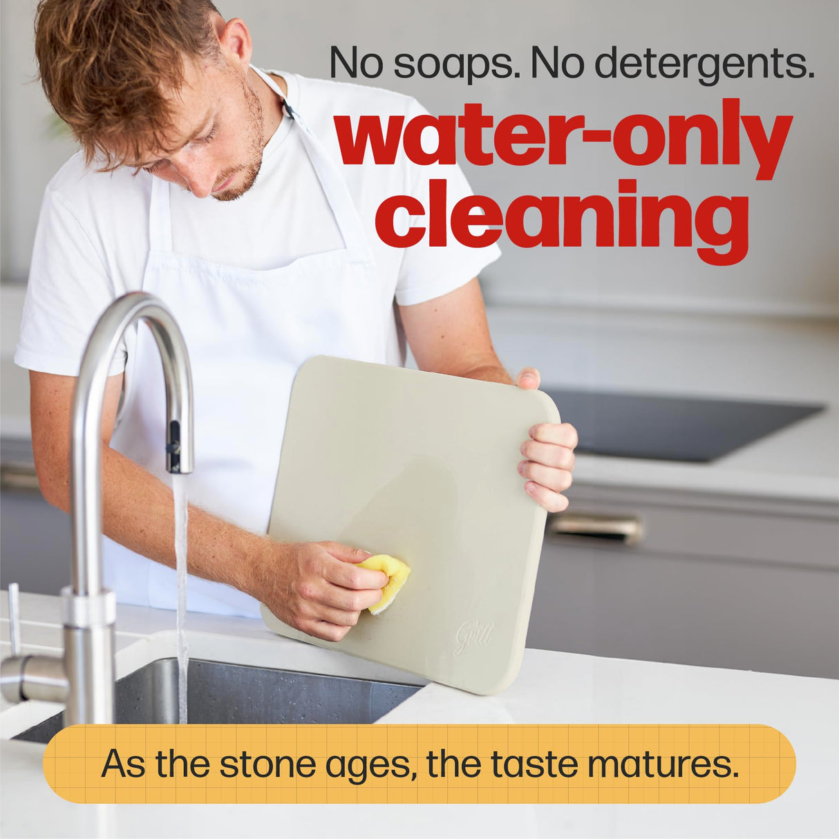 HANS GRILL PIZZA STONE | Rectangular Pizza Stone For Oven Baking & BBQ Grilling With Free Wooden Peel | Extra Large 15 x 12" Inch Durable Cordierite Cooking Stone. Hans Grill