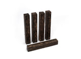 Exotic Wood Zone Black Palm Pen Blank, Wood Turning Supplies - Pen Making Material (3/4" x 3/4" x 6", 20 Pack) Exotic Wood Zone