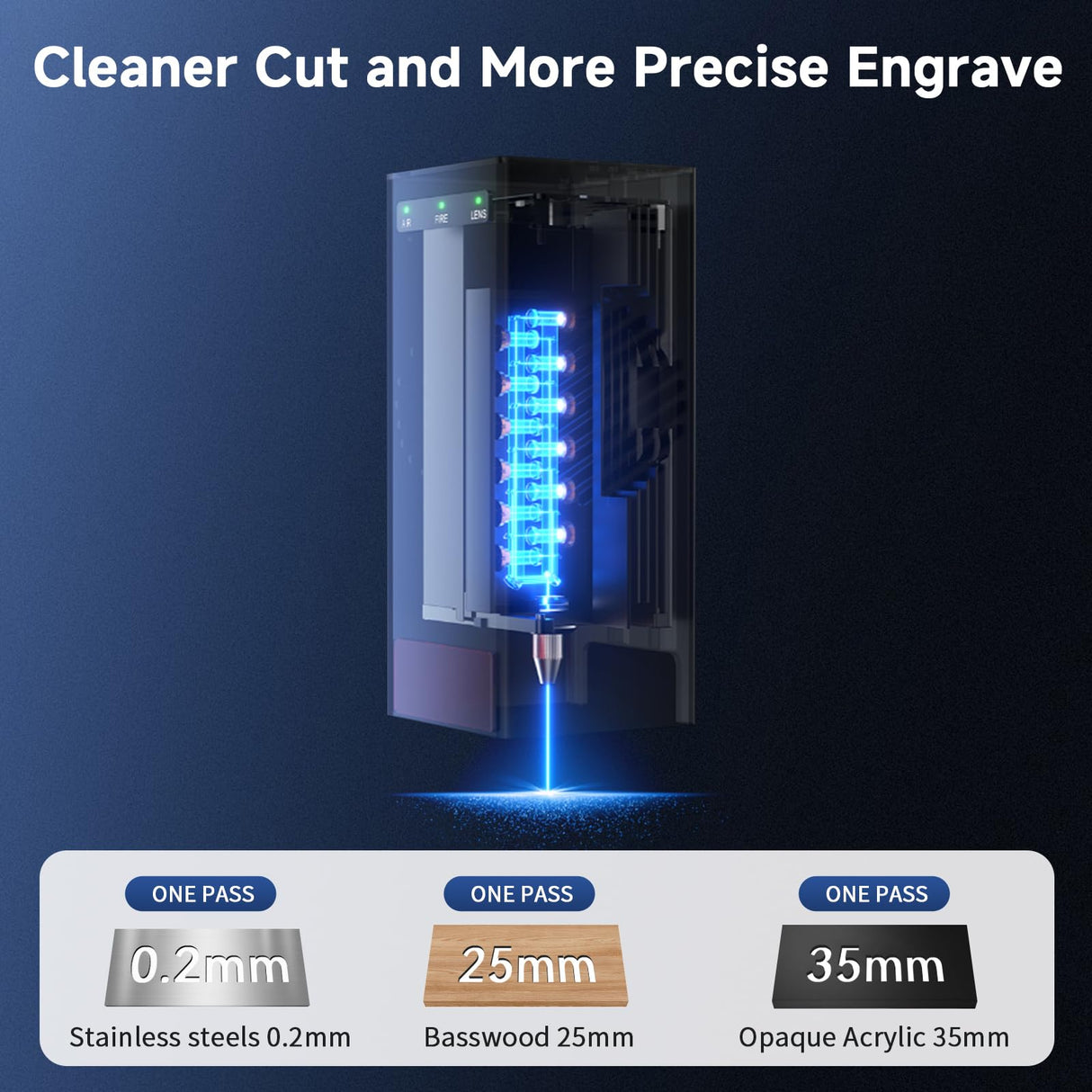 Creality Engraver Enclosed, Falcon2 Pro 60W Output Engraver and Cutter, 25000mm/min Speed Cutter Machine with Air Assist, Auto Fan, Camera Positioning for Wood and Metal Creality