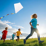 Bcxfbxd 6 Packs DIY Blank Kites Decorating Kite Party Pack Kite Making Craft Kits Bulk Blank Diamond Kite Set for Boys Girls Bcxfbxd