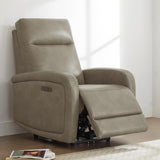 Watson & Whitely Power Recliner Chair, Zero Wall Hugger Recliners with Adjustable Headrest Type-C Charger, Faux Leather Single Sofa Chair RV Recliners for Small Space Living Room, Grey Watson & Whitely