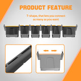 Ultrawall Overhead Garage Storage Rack, Heavy Duty Ceiling Storage Rack, 26 Inch Adjustable Ceiling Bin Storage System, 7 Sets for 6 Bins Ultrawall