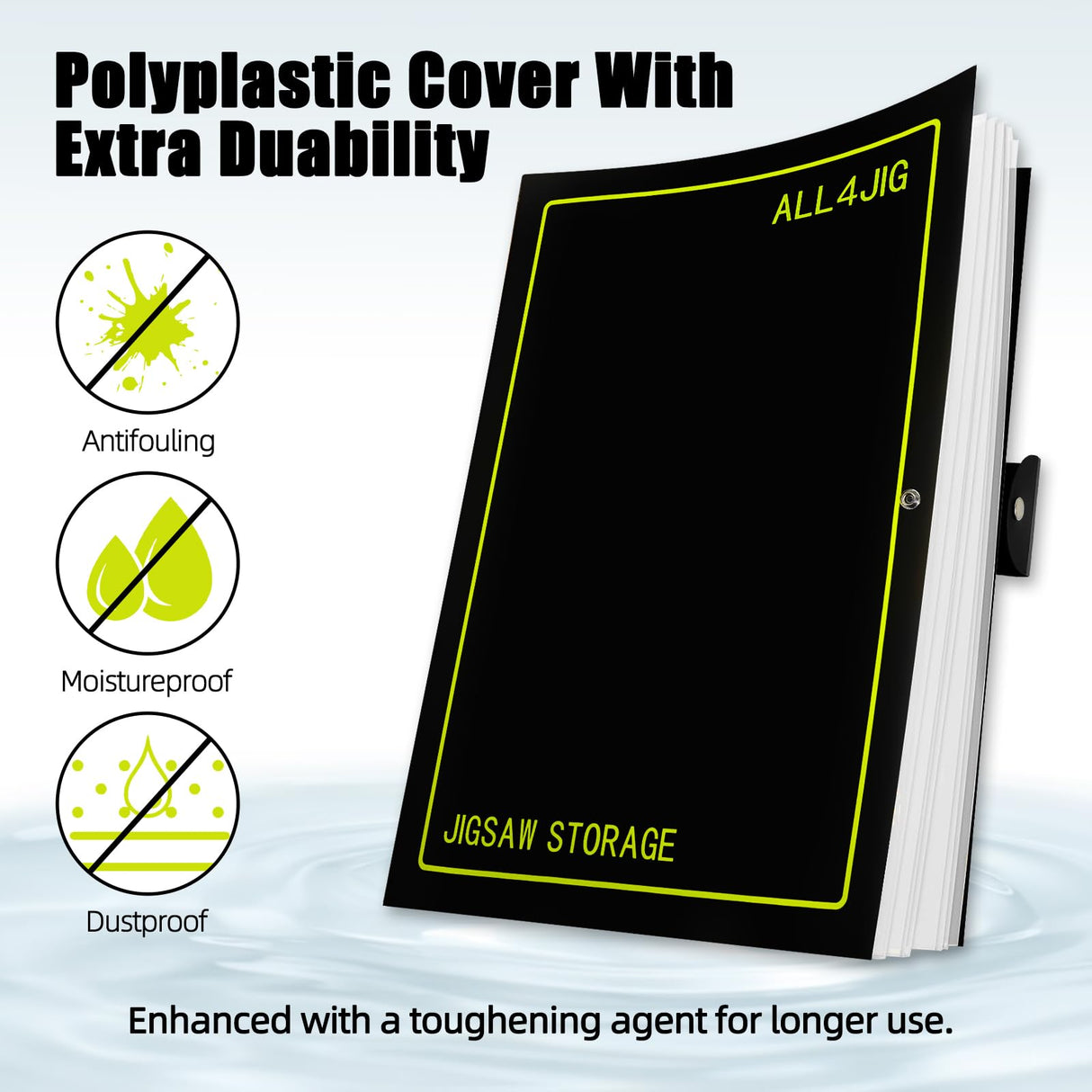 ALL4JIG Puzzle Storage Folder Keeper for Jigsaw Enthusiasts Puzzle Space-Saving Organizer Accessories for Adults Holds 20 Puzzles, HD Film Pockets ALL4JIG