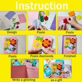 EAJASUCE 8 Pcs Card Making Kits for Kids DIY Handmade Card Making Supplies Art Crafts for Mothers Fathers Day Birthday Gift EAJASUCE