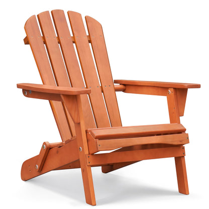 Wood Adirondack Chair Outdoor Chairs Patio Chairs Lawn Chair Wooden Patio Folding Chair for Outside Porch Chair Fire Pit Chairs for Garden Backyard Pool Balcony Patio Outdoor Furniture Patio Seating