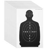 Juvale 50 Pack Paper Shooting Targets for Range Bulk, Silhouette for Hunting, Handguns, Pistols, Rifles (17 X 25 in) Juvale