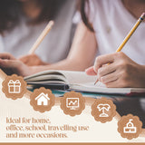 Zonon 4 Pcs Sublimation Journal Blank Notebooks A6 A5 A4 190 Pages Thick Faux Leather Notebooks Sublimation Notebooks Leather Sublimation Journal for School Office Supplies (5.7 x 4.3 Inch, A6) Zonon