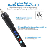 Imdinnogo 3D Printer Accessories Tool Kit Modify Finishing Smoothing Tool Cleaning Needle Scarper: 1Pcs Soldering Iron with 8Pcs Brass Trimming Head 1Pcs Connector Bczamd Imdinnogo