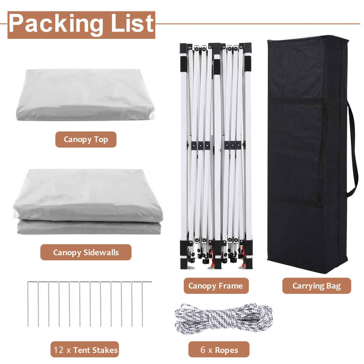 COBIZI 10x20 Pop Up Canopy with Sidewalls,Waterproof & UV50+,Tents for Parties,Outdoor Gazebo for Backyard,Suitable for Weddings, Events,and Markets,Vending White COBIZI