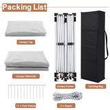 COBIZI 10x20 Pop Up Canopy with Sidewalls,Waterproof & UV50+,Tents for Parties,Outdoor Gazebo for Backyard,Suitable for Weddings, Events,and Markets,Vending White COBIZI