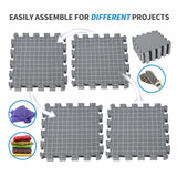 Yrangee Blocking Mats for Knitting & Crochet Project,Extra Thick Blocking Boards with Grids for Needlepoint or Crochet,9 Pack Knitting Mats with 150 T-Pins and Storage Bag Yrangee